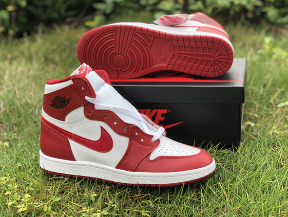 Women's Running Weapon Air Jordan 1 Red/White Shoes 118